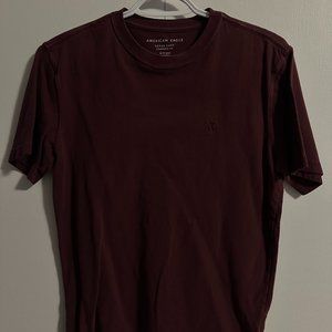 American Eagle Super Soft T-Shirt - Burgundy, Men's XS